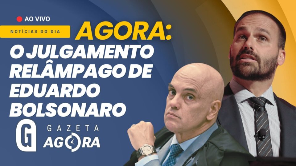 Gazeta Agora: Moraes nega pedido de adiamento e julga Eduardo Bolsonaro com turma incompleta