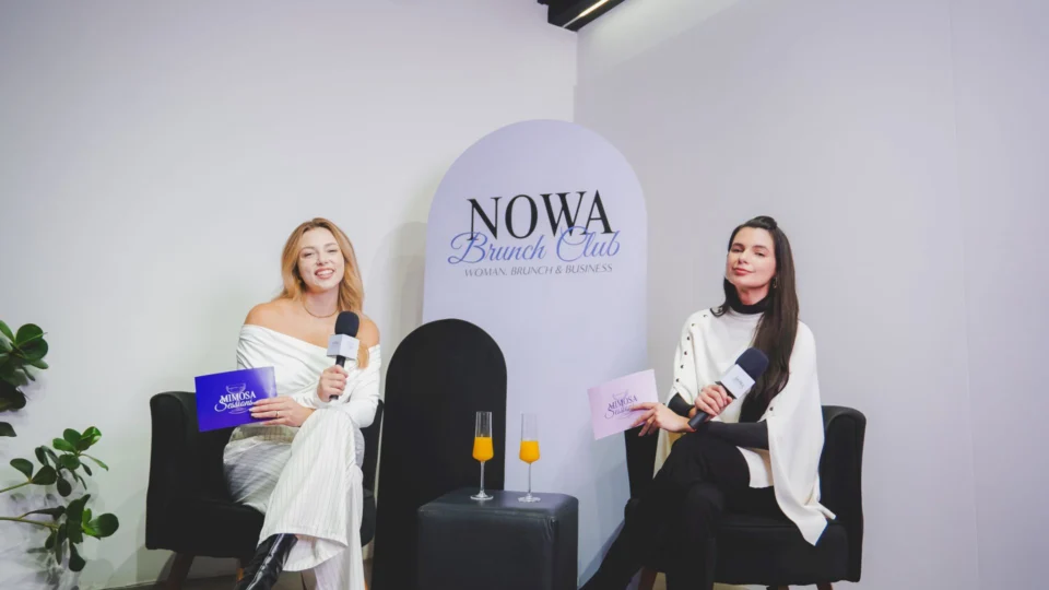 O podcast Mimosa Sessions estreia no domingo, 14, no canal do Nowa Brunch Club, no YouTube. Da esquerda para a direita Aline Kalinoski e Paula Kodama.