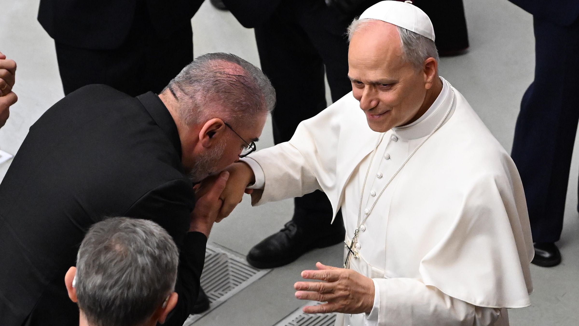 Leão XIV em encontro com o clero da diocese de Roma, em junho de 2025: discursos e mensagens são de encorajamento.