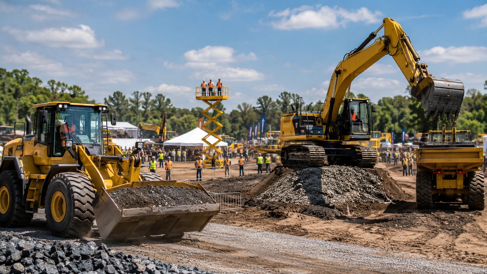 Demonstrações práticas de máquinas e equipamentos pesados serão um dos destaques da ARENA M&T, evento que estreia em Fazenda Rio Grande (PR) e reunirá profissionais dos setores de construção, mineração e infraestrutura.