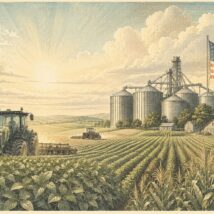 Com menos burocracia e amarras regulatórias, o agronegócio norte-americano prospera mais do que o brasileiro. Imagem referente a matéria