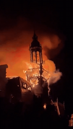 Torre do século XIX é incendiada durante protestos violentos na França; veja vídeo