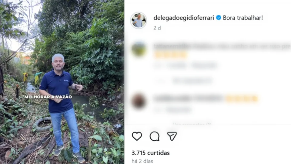 Prefeito de Blumenau, delegado Egídio Ferrari (PL-SC) falou sobre o trabalho dos presos na limpeza dos córregos da cidade de Blumenau.