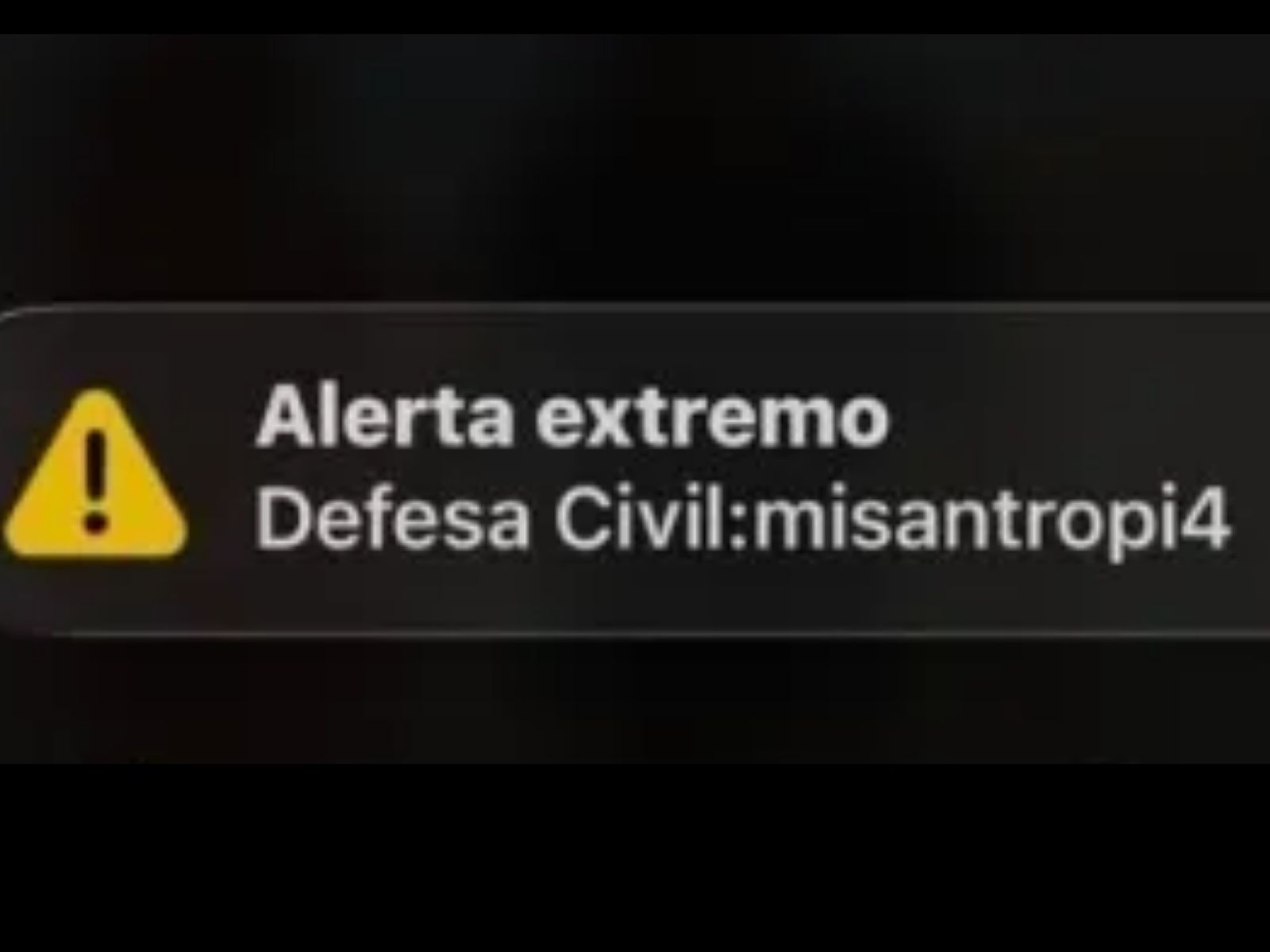 O que fazer em caso de alerta extremo de misantropia?