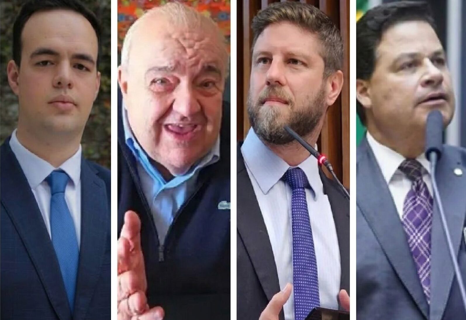 Luiz França (Missão), Rafael Greca (MDB), Requião Filho (PDT) e Sandro Alex (PSD) participam de evento organizado pela União dos Vereadores e Gestores Públicos do Paraná (Uvepar) e pela Escola Paranaense de Direito.
