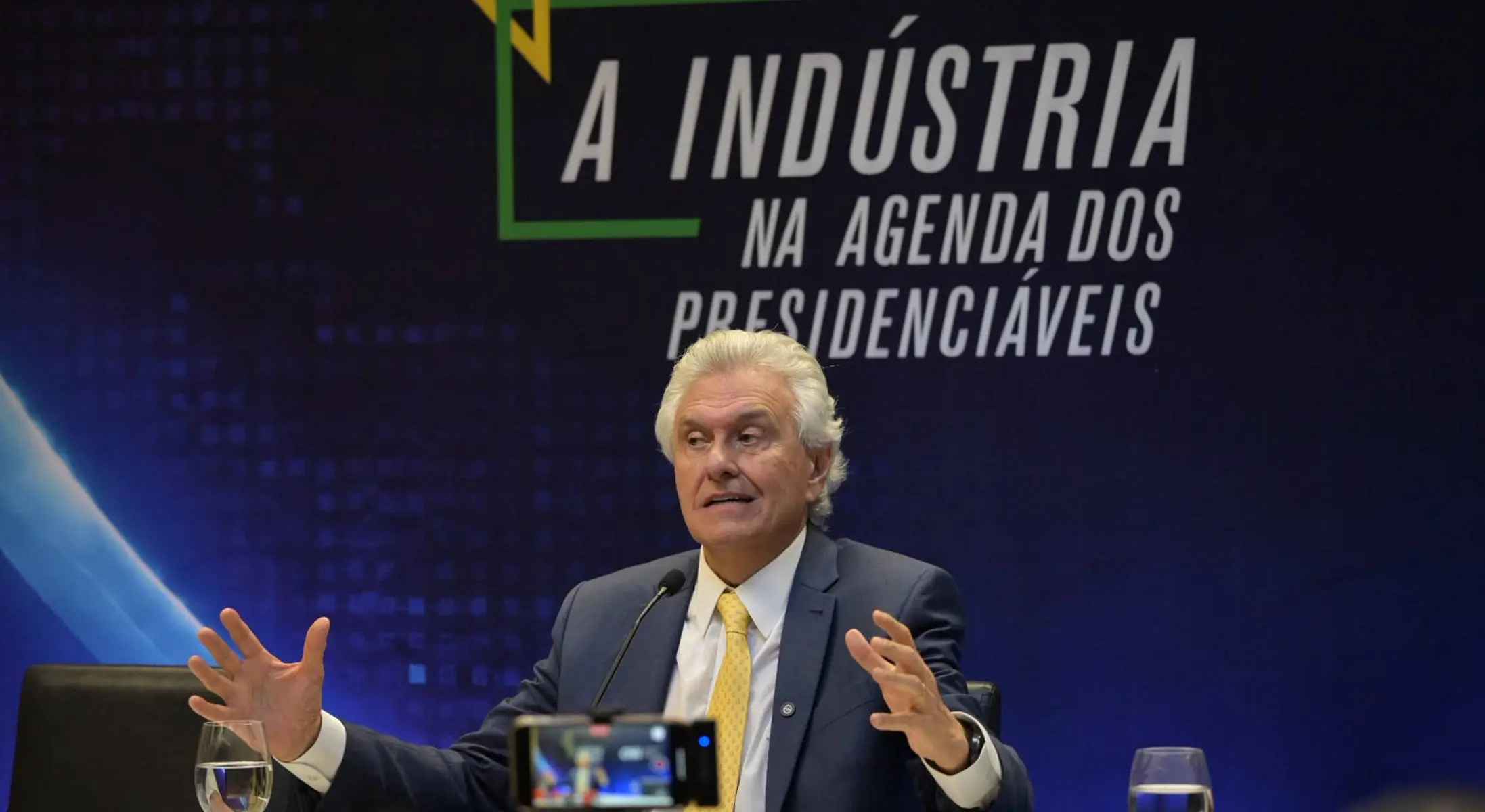 Caiado participou de evento da CNI