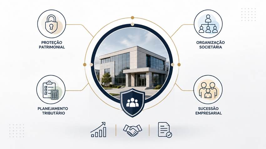 Proteção patrimonial, planejamento tributário, governança e sucessão estão entre os principais pilares das holdings modernas.