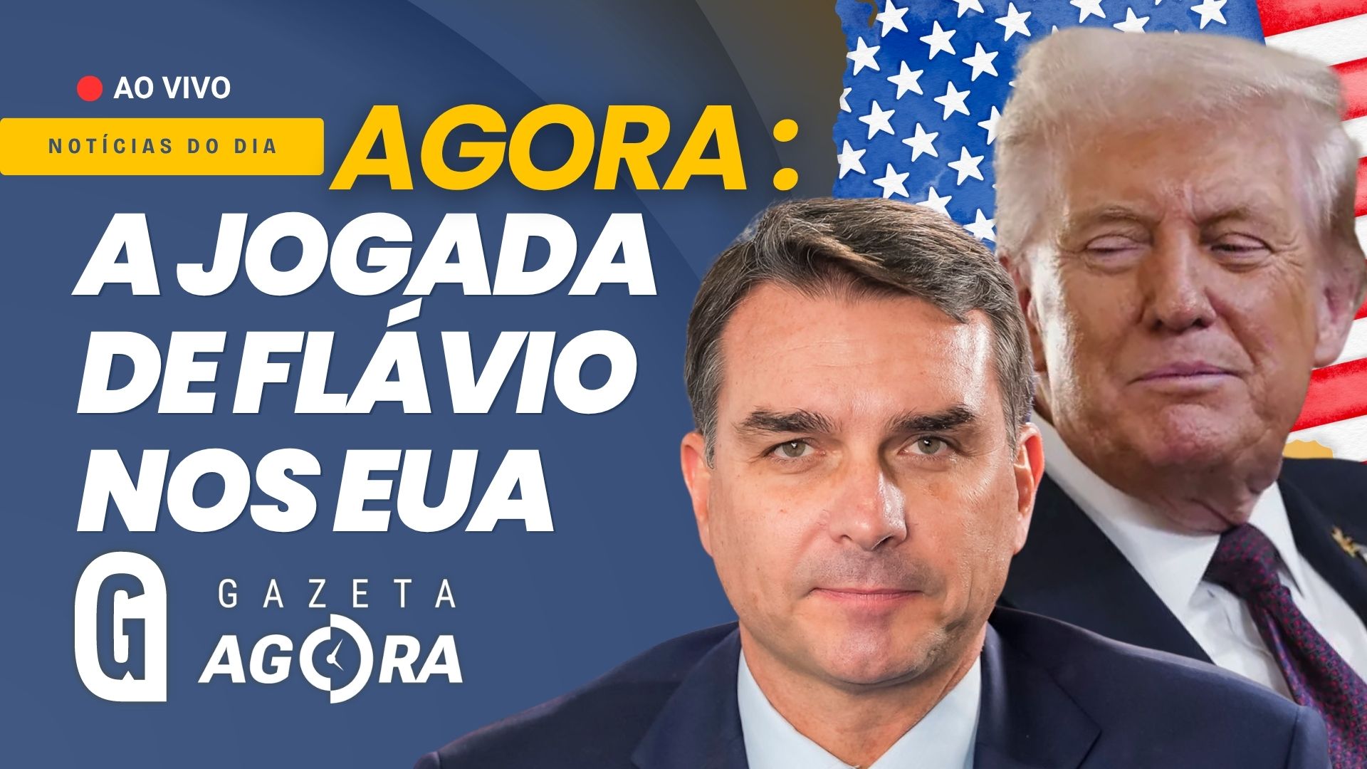 Gazeta Agora: Flávio Bolsonaro articula nos EUA contra tarifas