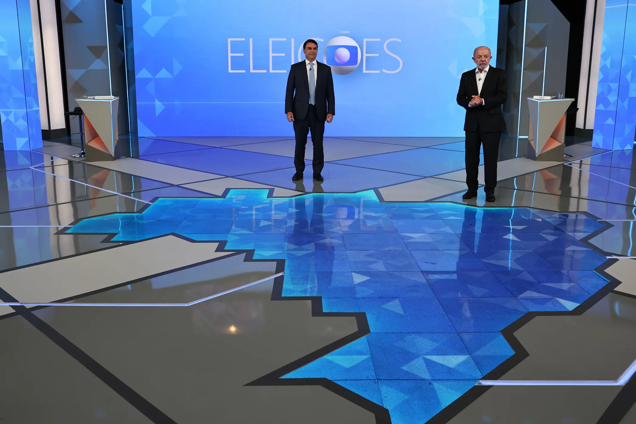 Lula e Flávio debate da Globo TV