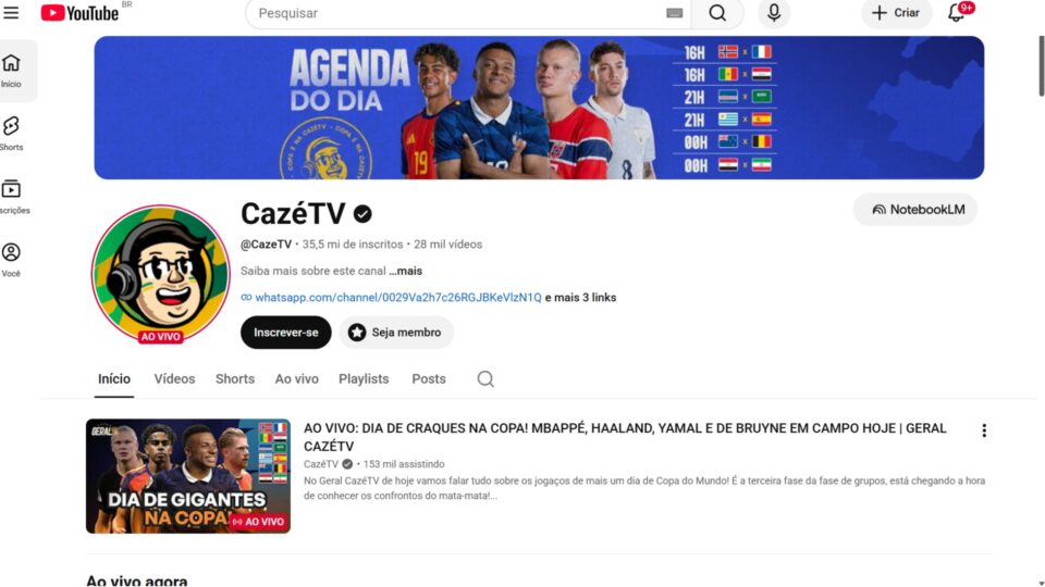 CazéTV promete amenizar anúncios de bets após ofensiva do governo
