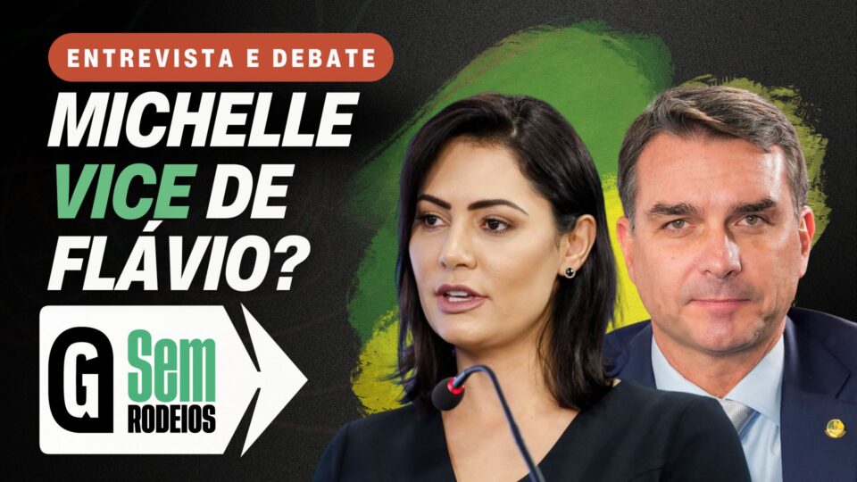 Flávio faz gesto a Michelle e mira eleição
