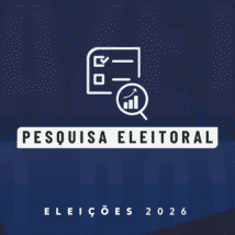 Por que institutos de pesquisa não estão mais simulando segundo turno Imagem ilustrativa sobre pesquisas eleitorais, com um ícone com gráfico e lupa, e menção às eleições 2026