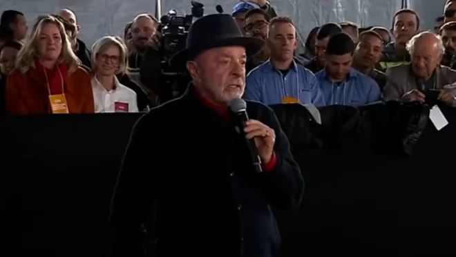 Lula discurso Itajaí Santa Catarina Jorginho Mello