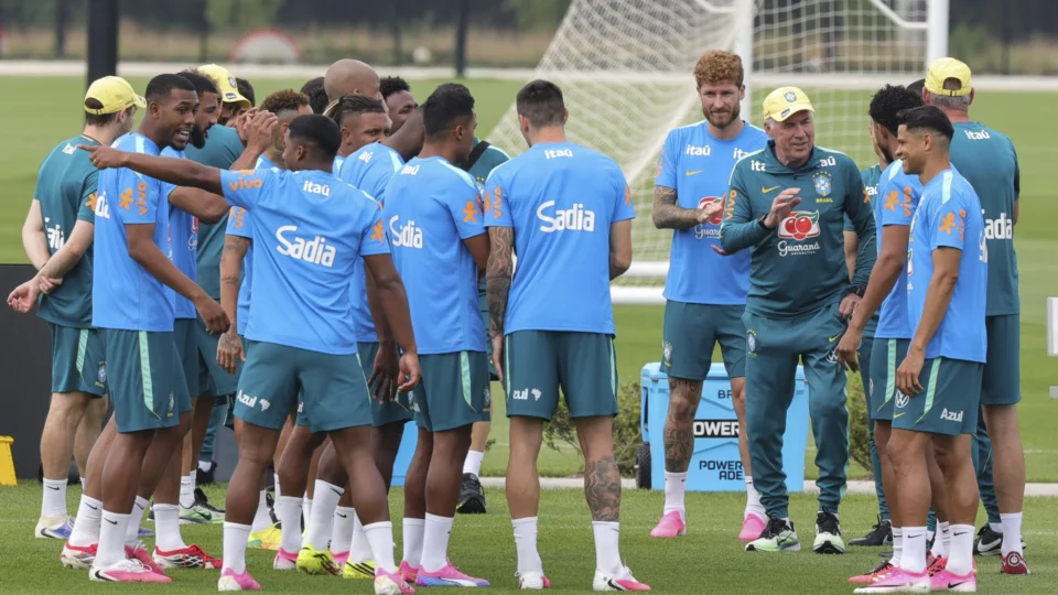 Treino da seleção brasileira