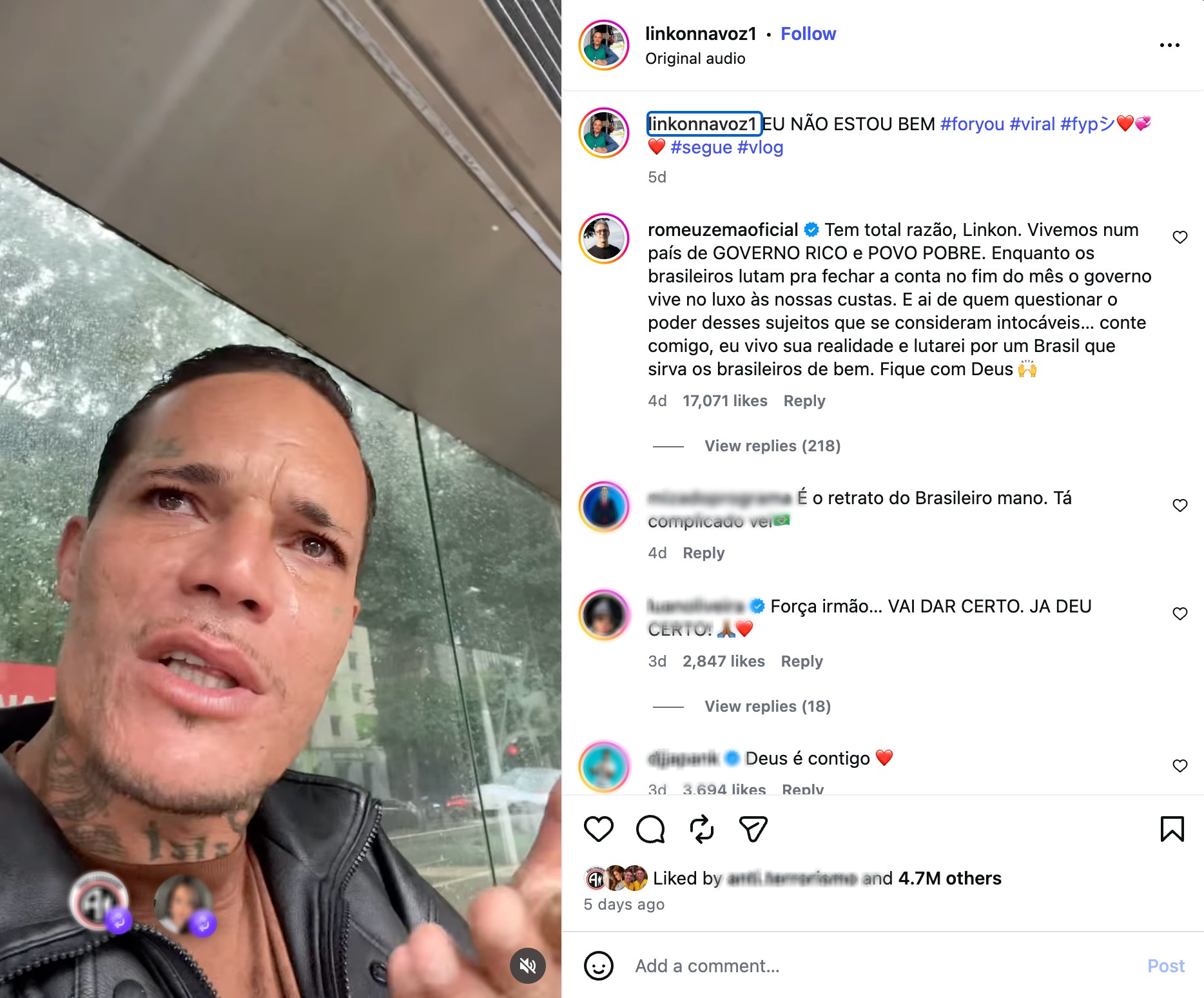 Influenciador Linkon na Voz injeta vida real na corrida presidencial e desgasta Lula