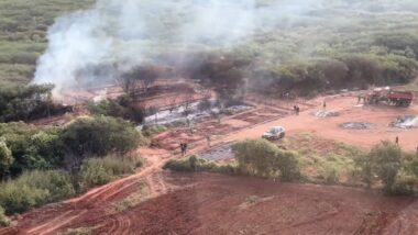 Local foi deixado sem vigilância, drogas não foram incineradas e provas foram abandonadas.