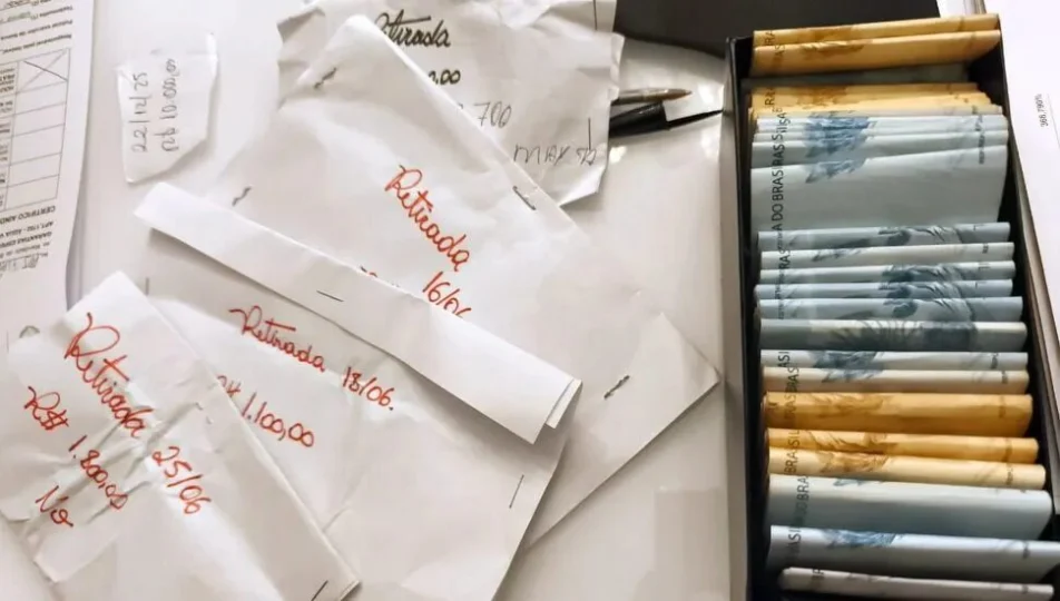 Cofre cheio de dinheiro foi encontrado no cumprimento de um dos mandados executados pelo Gaeco.