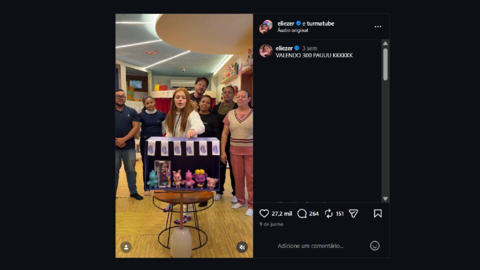 Reality dos influenciadores Viih Tube e Eliezer com empregados gera investigação trabalhista