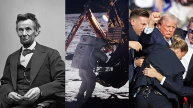 Abraham Lincoln, Neil Armstrong e Donald Trump: personagens cruciais da história.
