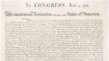 Declaração de Independência dos Estados Unidos: 250 anos. Imagem referente a matéria