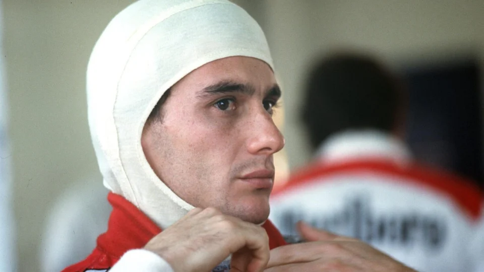 Senna pouco antes do GP da Espanha, em 1988.