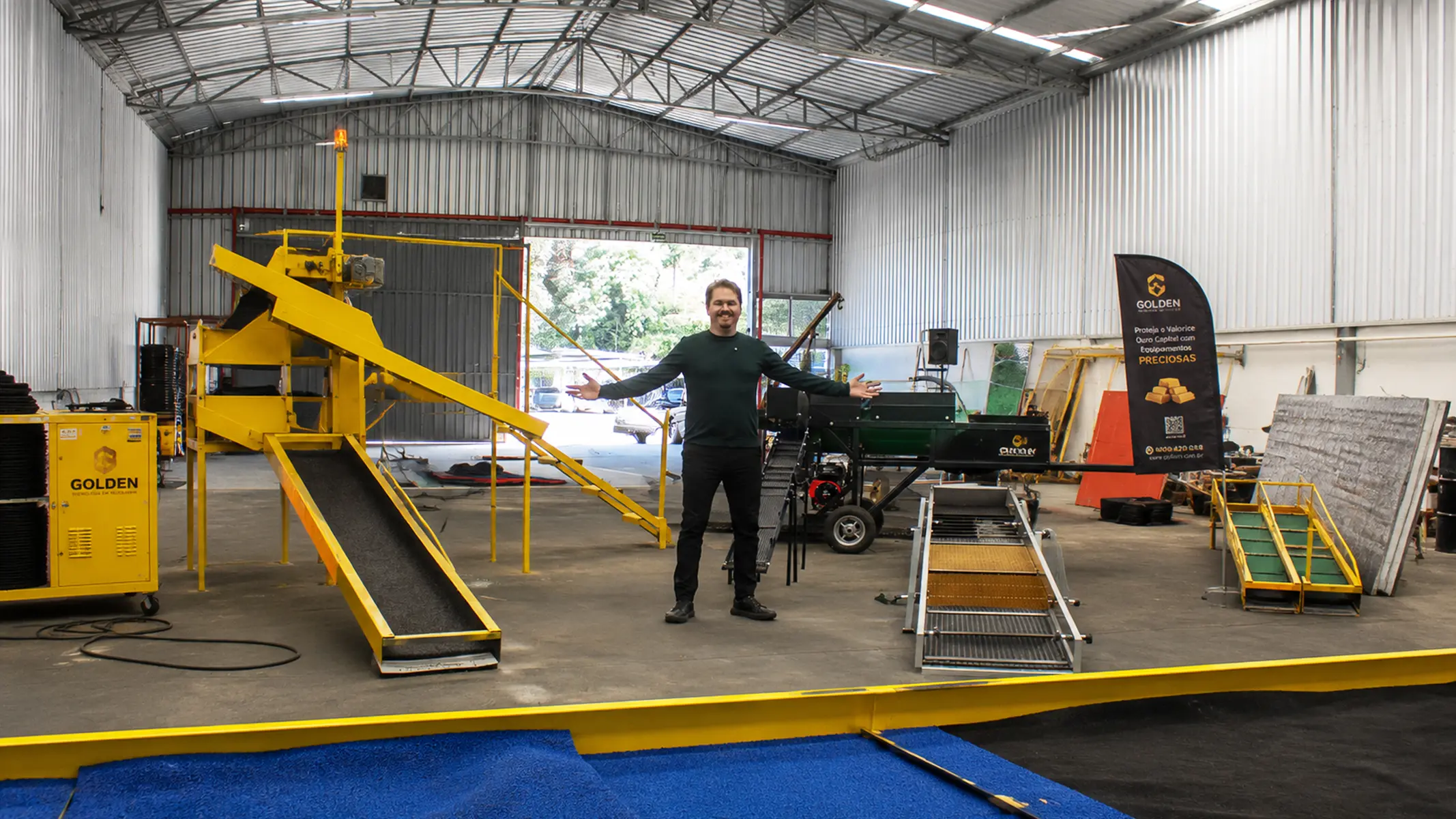 Novo parque industrial da Golden Brasil reúne tecnologia, infraestrutura e equipamentos próprios para ampliar a atuação da empresa em projetos de mineração.