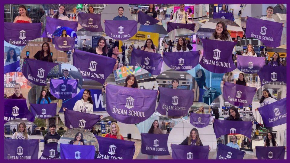 Alunos da The Dream School embarcam para experiências internacionais em programas de curta duração, que unem aprendizado, autonomia e vivência multicultural.
