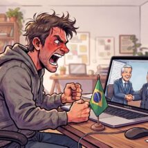 A militância digital frenética anda pelos corredores virtuais caçando “melancias” e apontando traidores da causa. Imagem referente a matéria