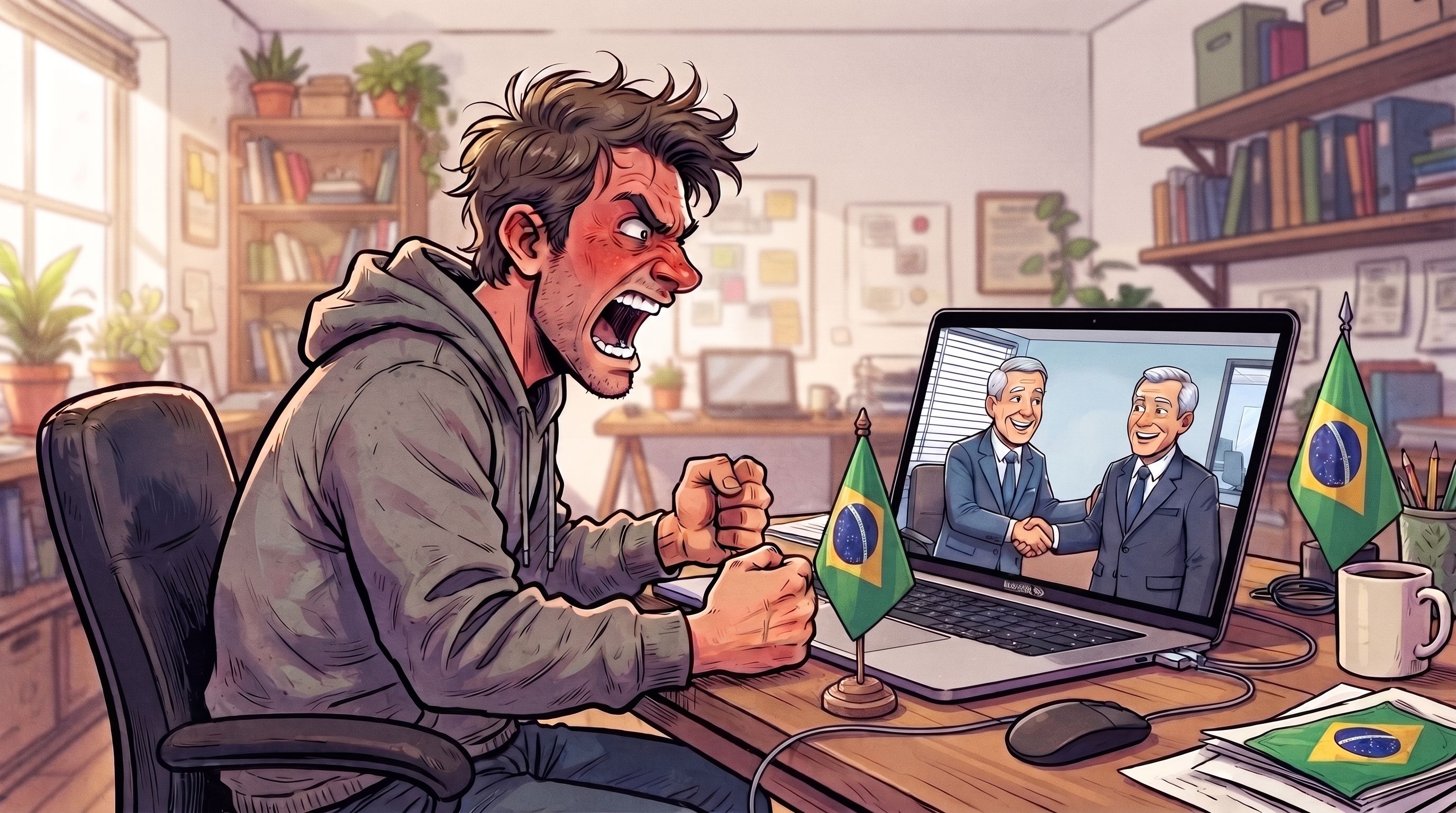 A militância digital frenética anda pelos corredores virtuais caçando “melancias” e apontando traidores da causa.