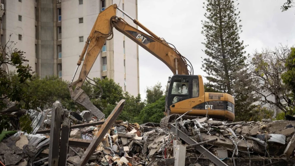 Escombros do terremoto na Venezuela.