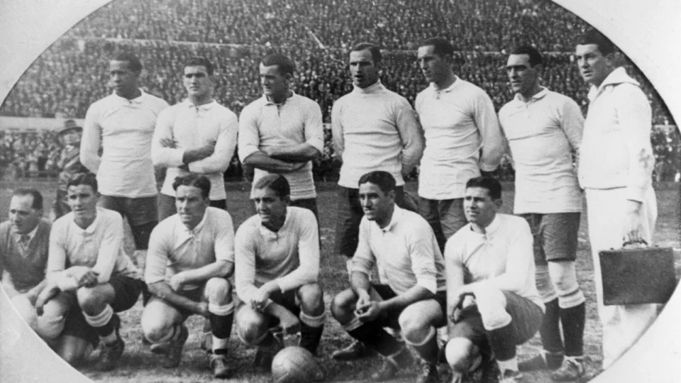 Time do Uruguai que venceu a primeira Copa do Mundo da história, em 1930.
