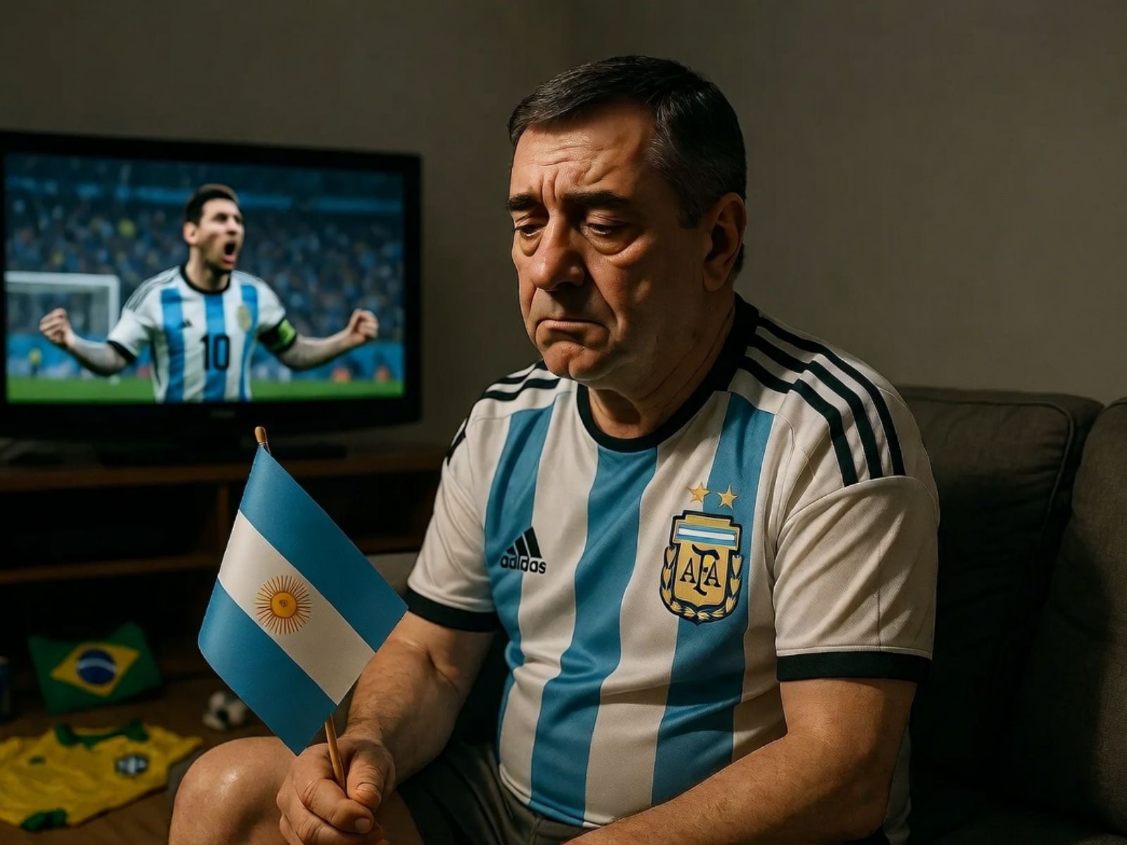 Ninguém é mais triste do que o brasileiro que torce pra Argentina