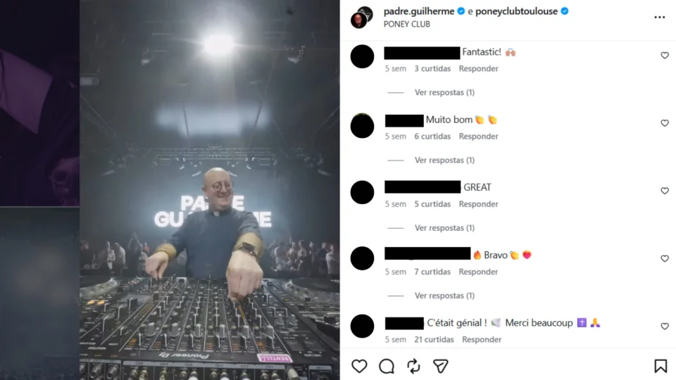 O padre Guilherme Peixoto tem se tornado mundialmente conhecido por unir música católica ao eletrônico.