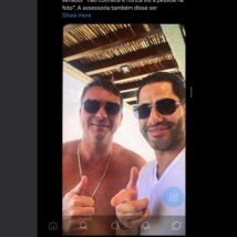 Flávio lança dúvida sobre legitimidade de foto com capanga de Vorcaro Imagem referente a matéria