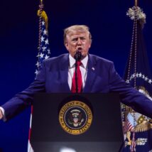 O presidente dos Estados Unidos, Donald Trump, durante seu discurso de 4 de Julho, em Washington Imagem referente a matéria