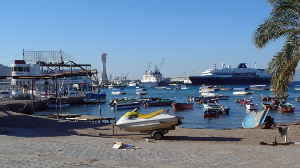 Porto de Aqaba, na Jordânia
