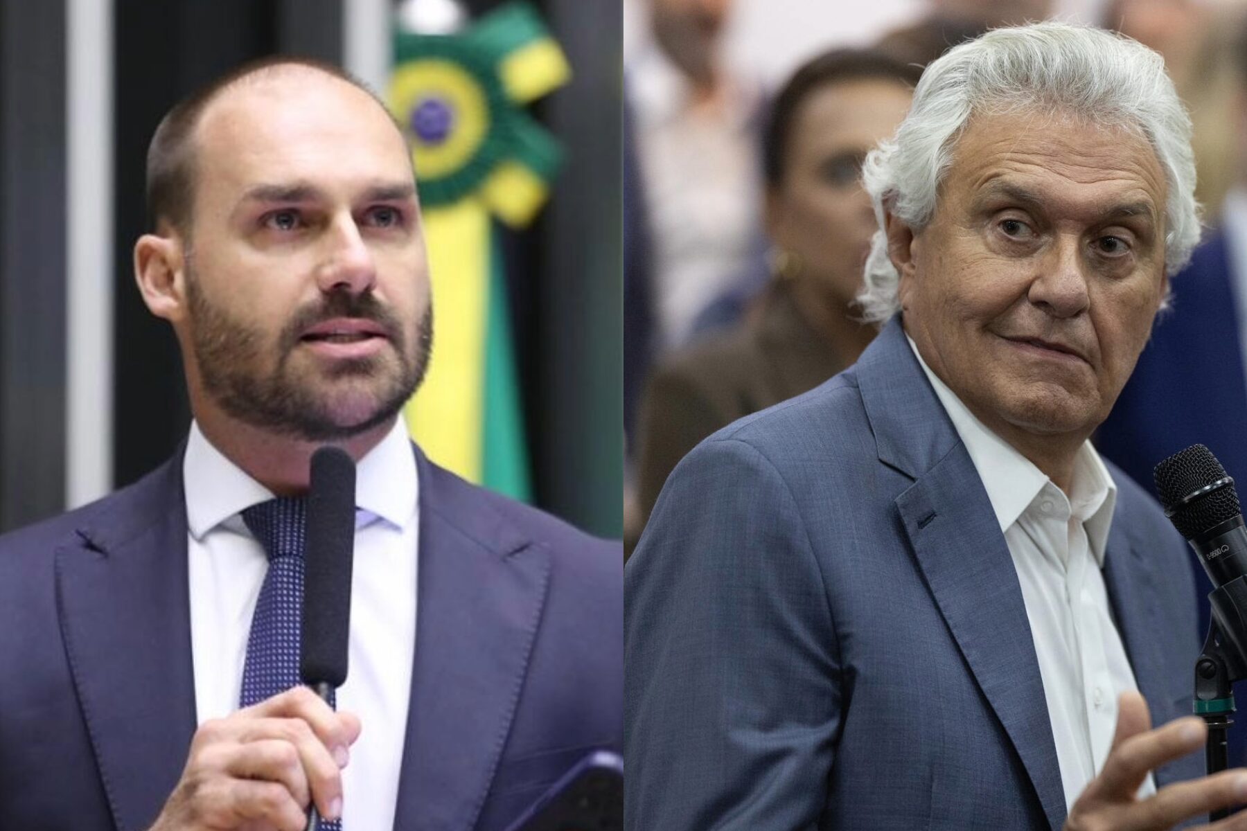 Caiado e Eduardo trocam farpas após crítica sobre Green Card