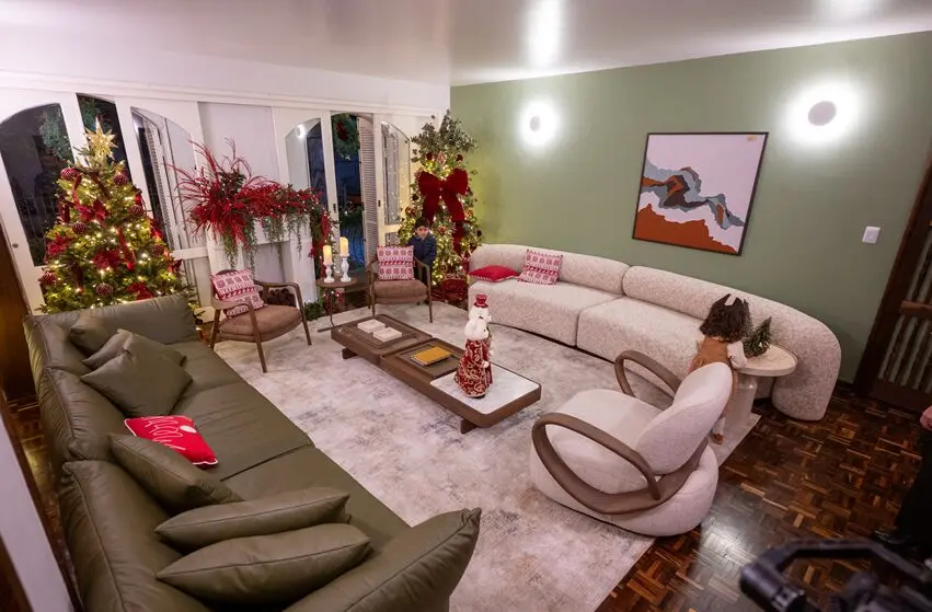 A decoração natalina pode acompanhar o estilo da residência sem perder o clima de celebração