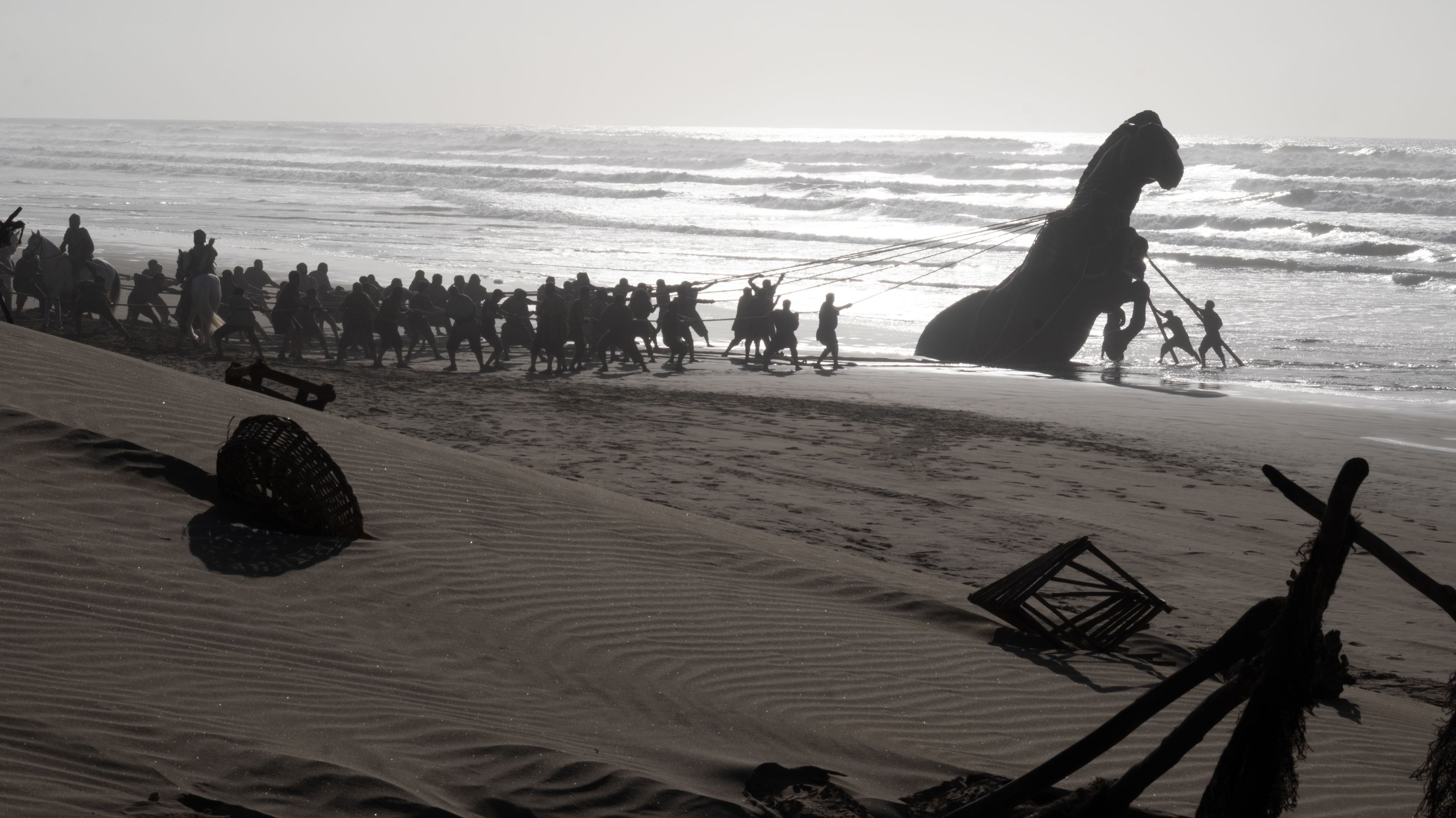 Cena de “Odisseia”, de Christopher Nolan.