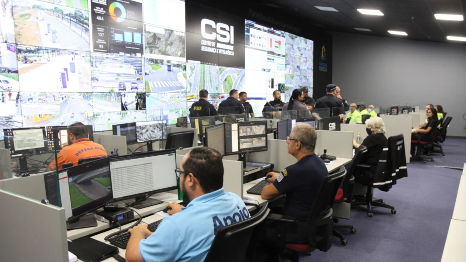 O monitoramento por câmeras tem sido fundamental no atendimento de ocorrências na cidade.