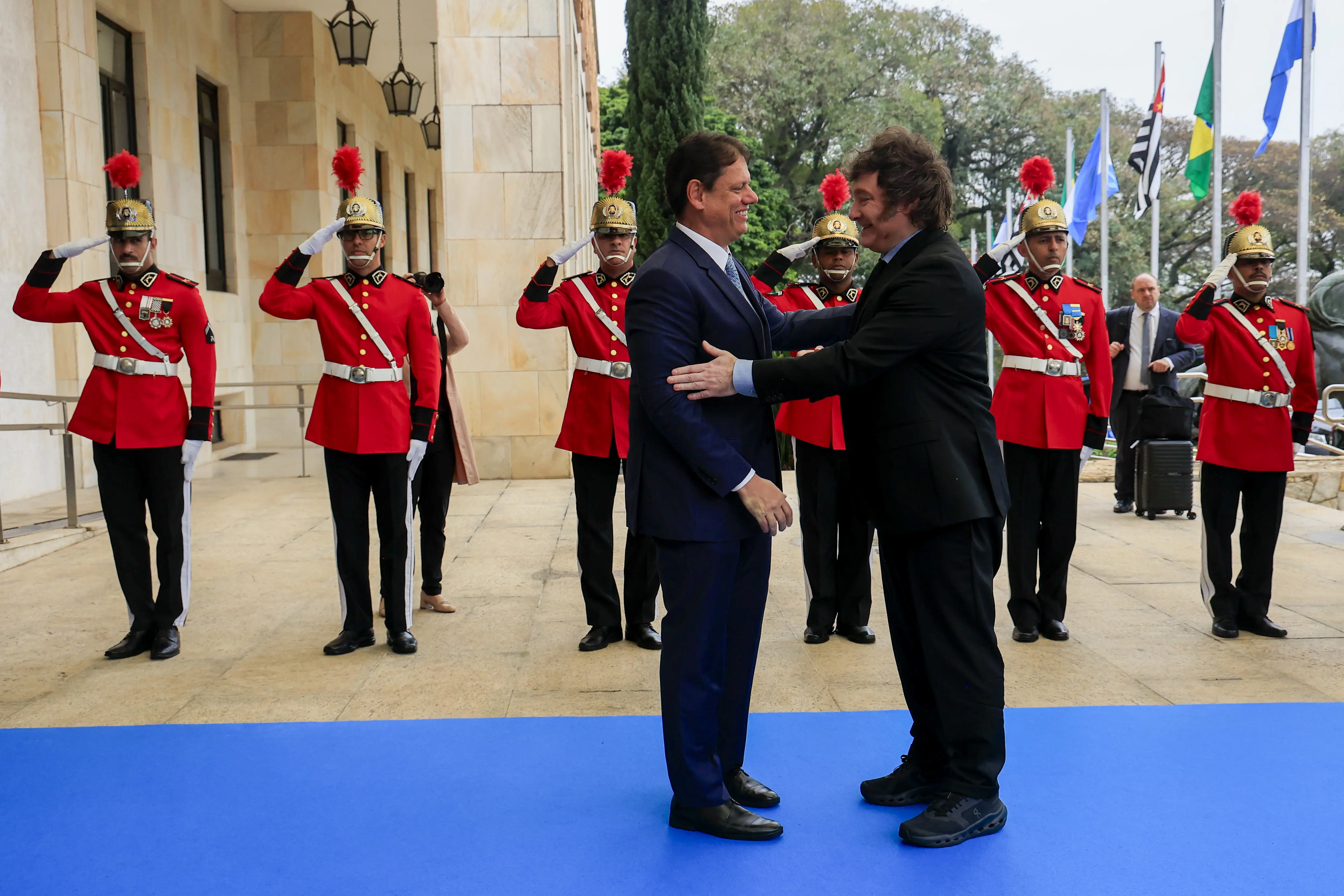 Encontro entre Tarcísio e Milei