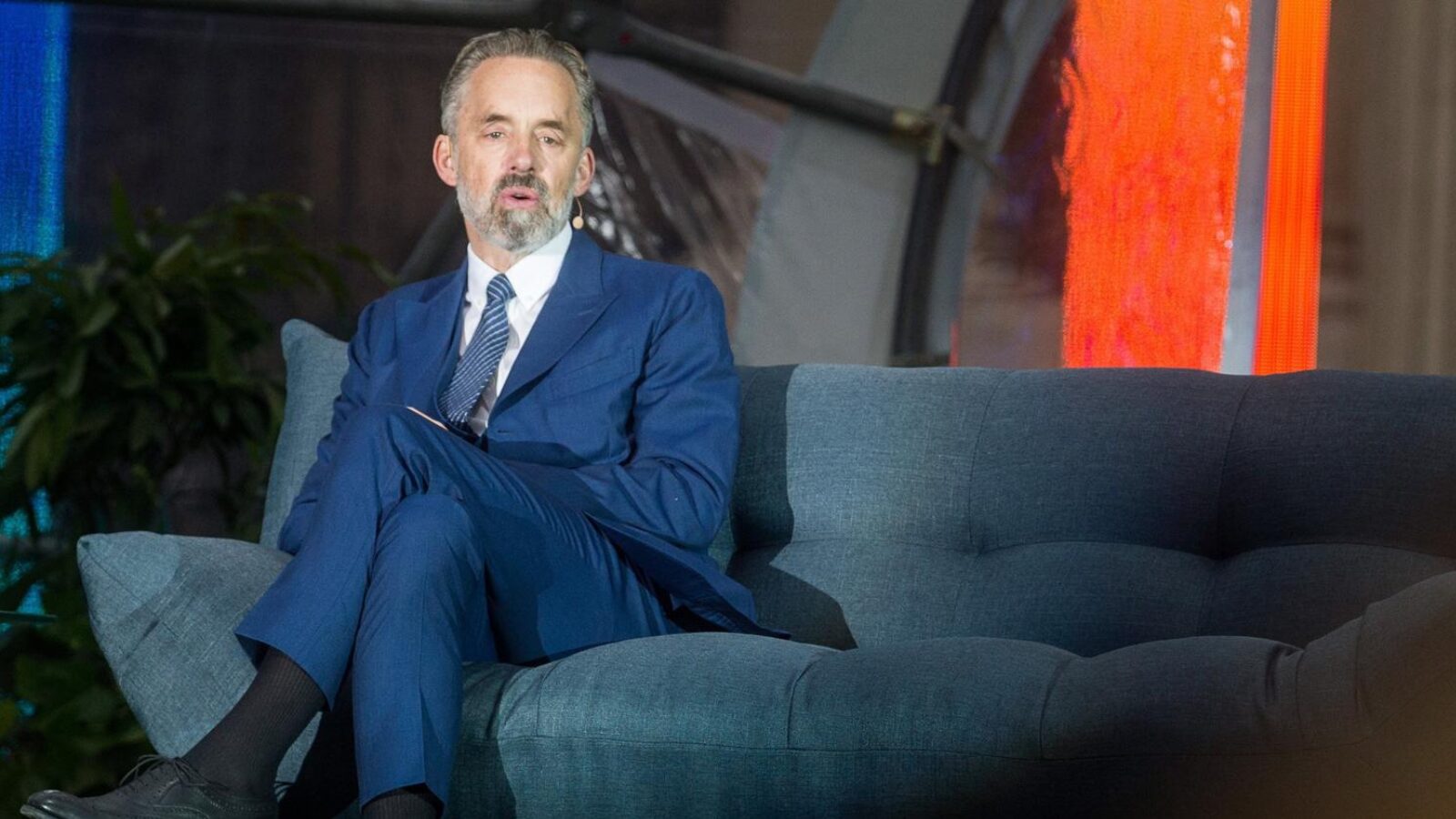 Jordan Peterson, durante evento na Hungria em 2019: um ano em silêncio.