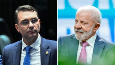 Flávio Bolsonaro e Lula