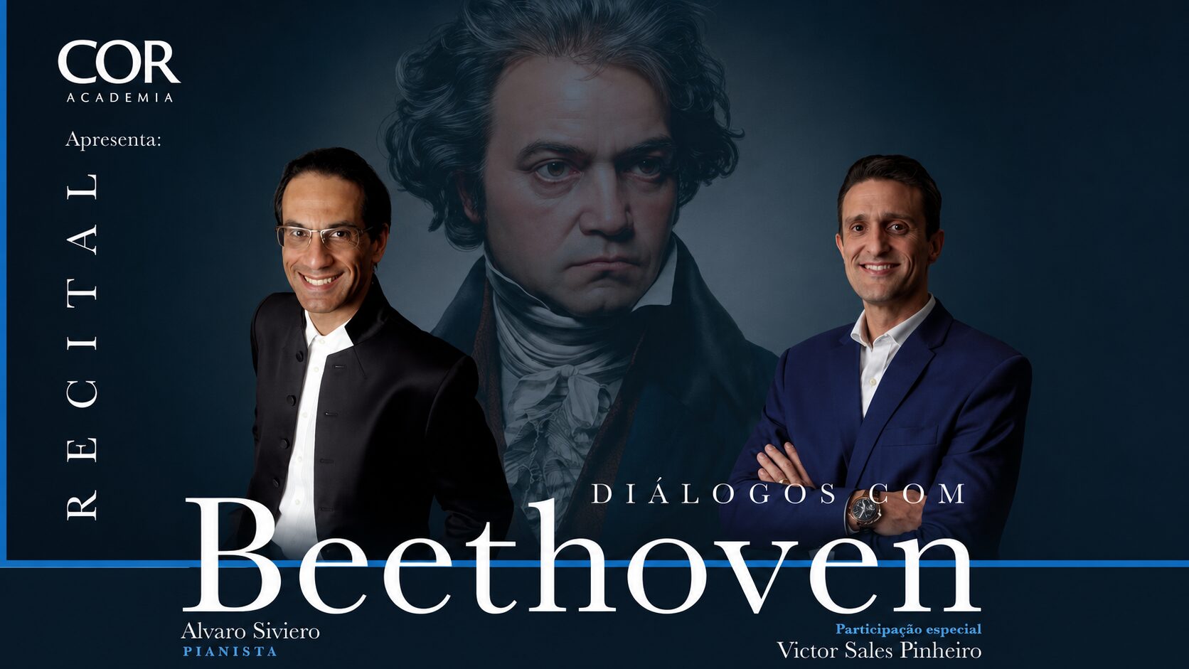 Pianista Alvaro Siviero se apresenta no Teatro Guaíra em recital dedicado à obra e ao pensamento de Beethoven.