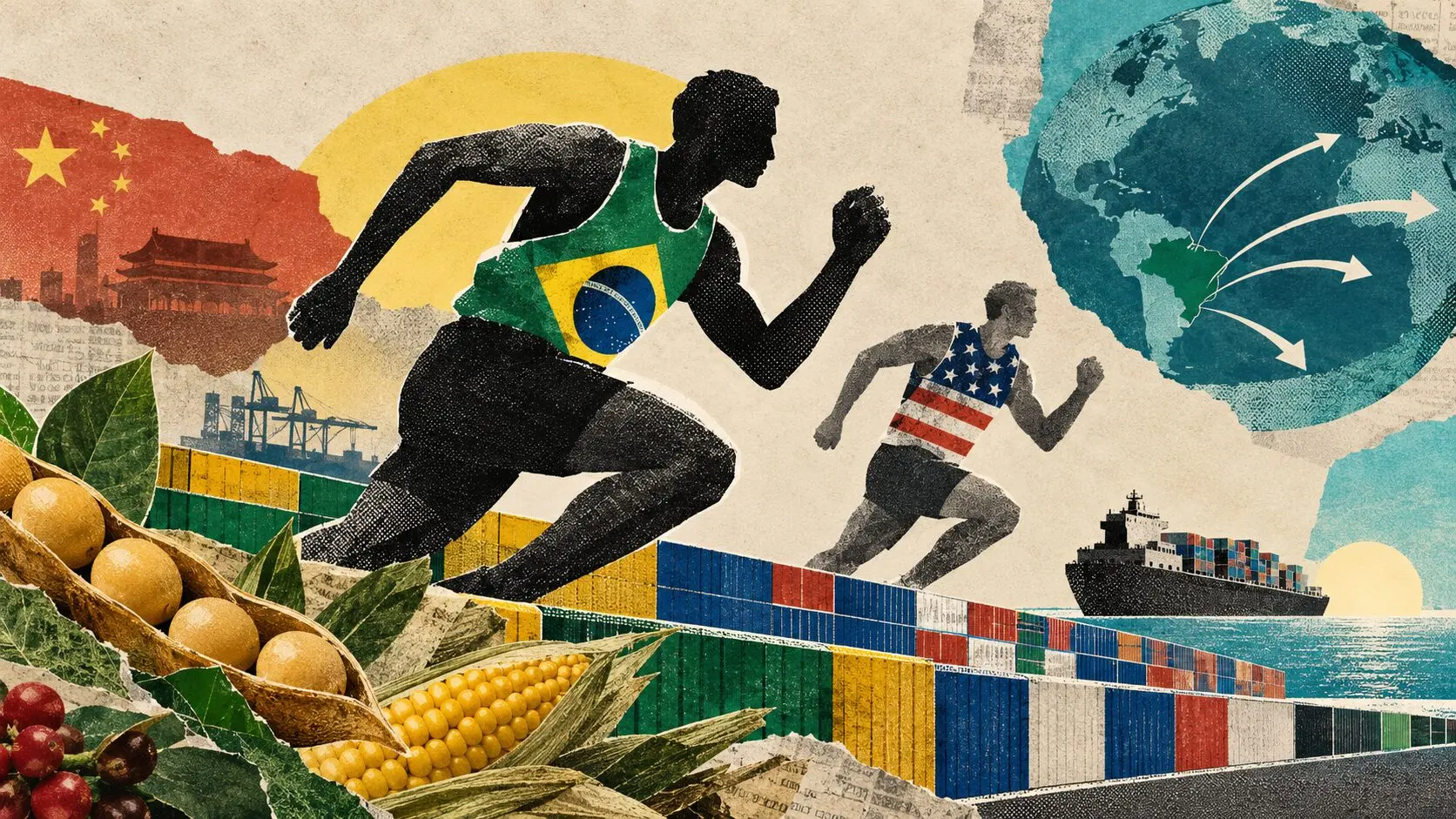 Brasil x EUA exportações agrícolas