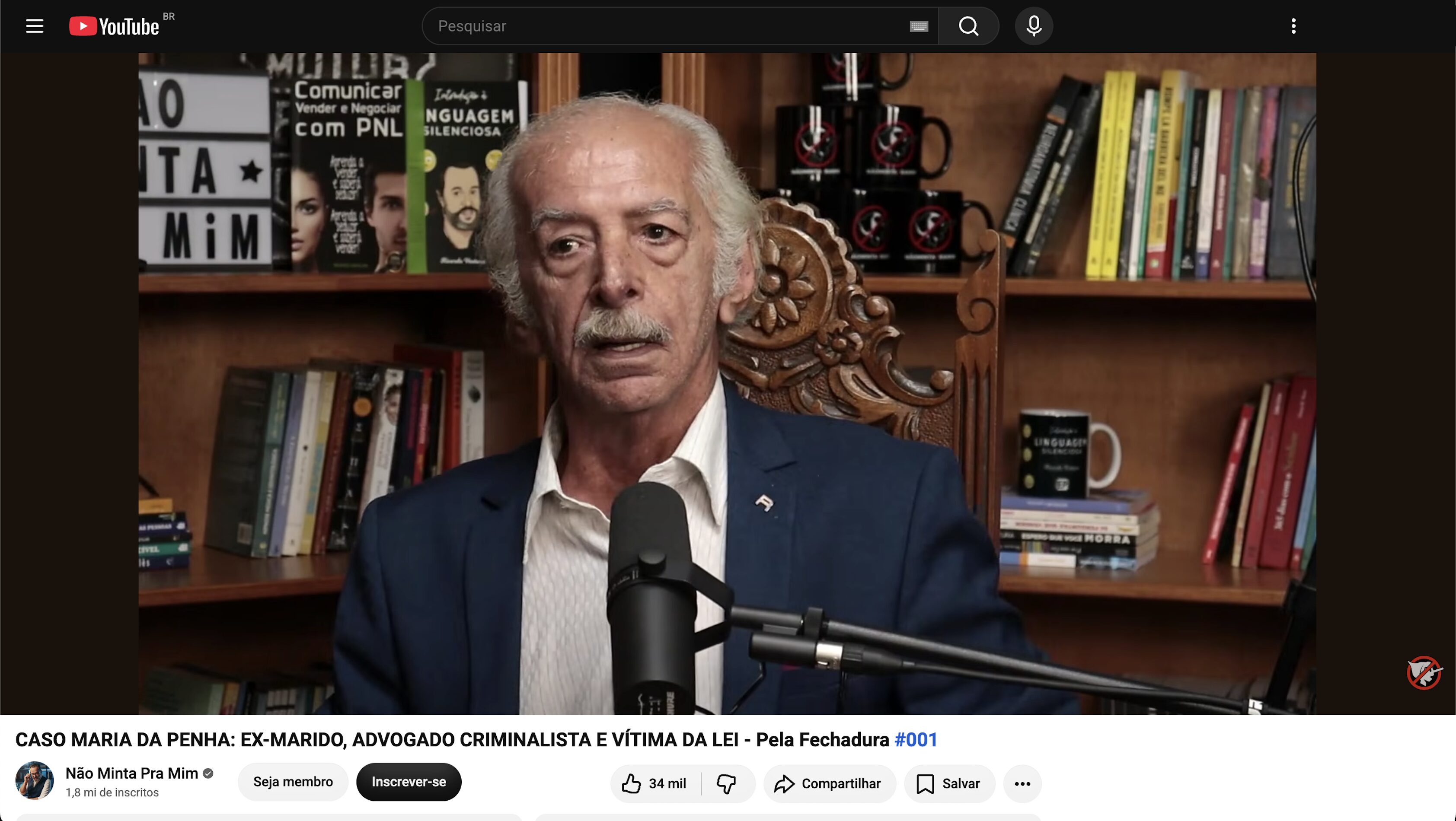 Preso após conceder entrevista, o ex-marido de Maria da Penha, Marco Antonio Heredia, nega o crime em manifestações públicas há anos.