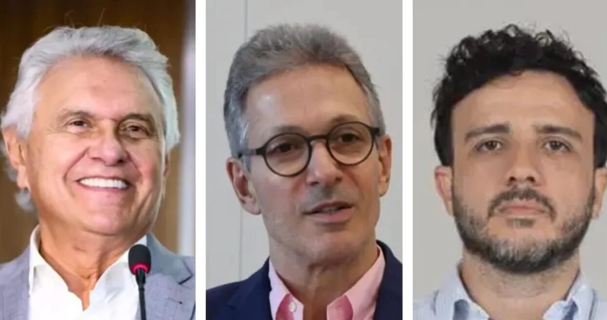 Caiado, Zema e Renan Santos abrem a campanha em Goiás, Minas e São Paulo.