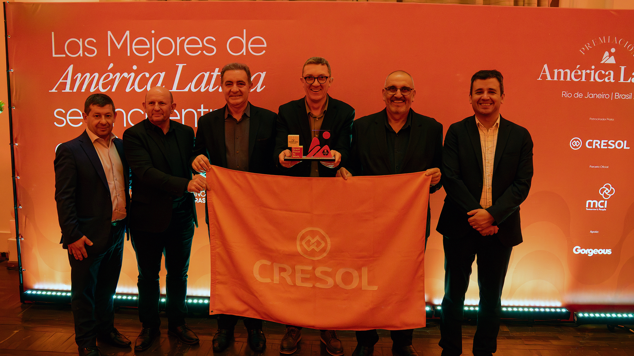 Representantes da Cresol no GPTW América Latina