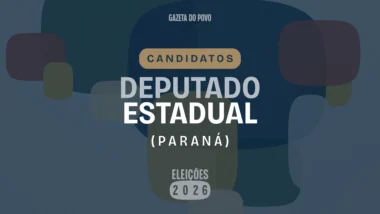 Ilustração feita pela Gazeta do Povo sobre candidatos a deputado estadual do Paraná nas Eleições 2026