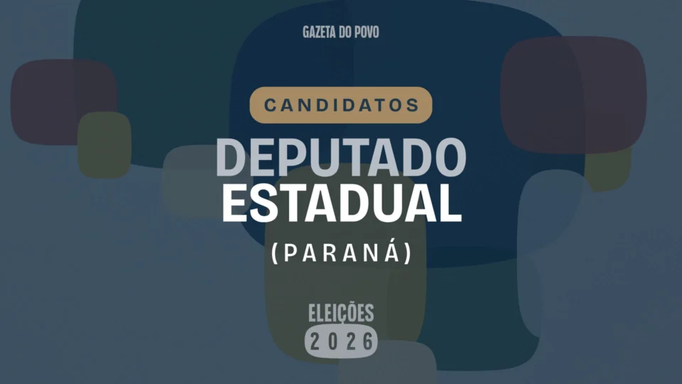 Ilustração feita pela Gazeta do Povo sobre candidatos a deputado estadual do Paraná nas Eleições 2026